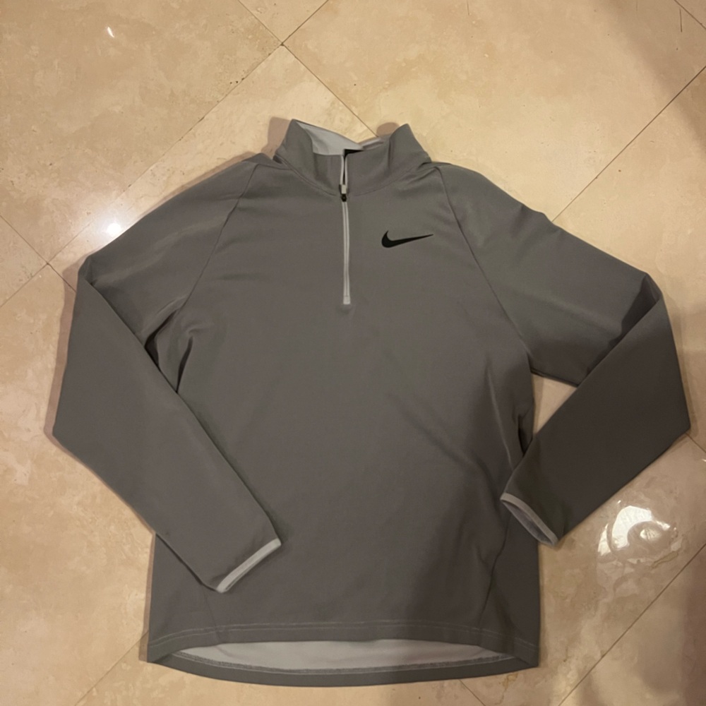 Nike Gray Quarter-Zip Pullover